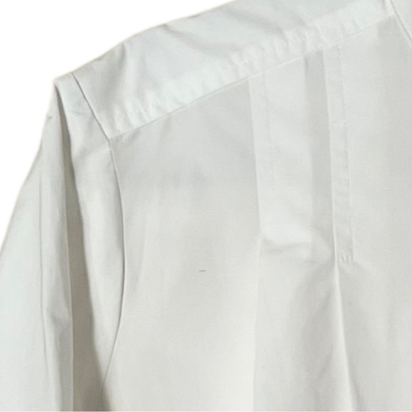 Mela Purdie SS Tuck Shirt White Button Down Blouse Size Medium relaxed - Picture 6 of 16